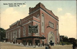 Garden Theatre, 13th & McGee Streets Postcard