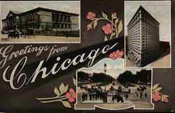 Greetings from Chicago Postcard