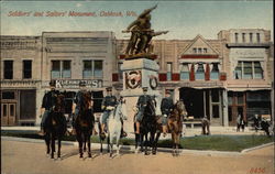 Soldiers' and Sailors' Monument Postcard