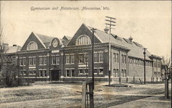 Gymnasium and Natatorium Menominee, WI Postcard Postcard