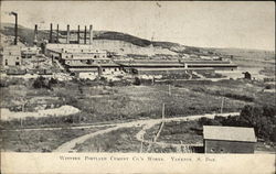 Western Portland Cement Co.'s Works Postcard