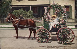 Decorated Vehicle Rose City Festival Portland, OR Postcard Postcard