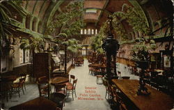 Interior Schlitz Palm Garden Milwaukee, WI Postcard Postcard