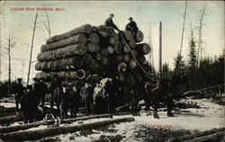 Logging Workers Postcard