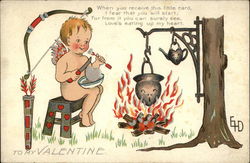 To My Valentine Cupid Postcard Postcard