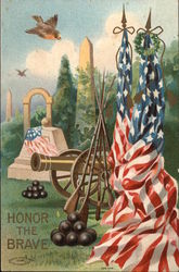 Honor the Brave Memorial Day Postcard Postcard