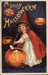 A Jolly Halloween Postcard