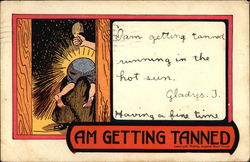 Am Getting Tanned Postcard