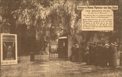 Entrance to Mission Playhouse view from Street San Gabriel, CA Postcard Postcard