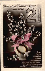 For the Happy Day you are 21 Postcard