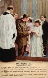 My Hero - The Chocolate Soldier - Soldier's Wedding Postcard