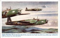 Vickers Wellington Mk. II Aircraft Postcard Postcard