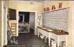 The Queen's Dolls House. Housemaid's Closet UK Postcard Postcard