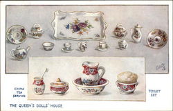 The Queen's Dolls' House UK Tuck's Oilette Series Postcard Postcard