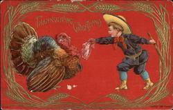 Thanksgiving Greetings Postcard