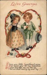 Love's Greeting Children Postcard Postcard