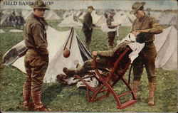 Field Barber Shop Postcard