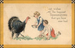 Best Wishes for the Happiest Thanksgiving that you Have Ever Had Postcard