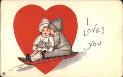 I Loves You Children Postcard Postcard