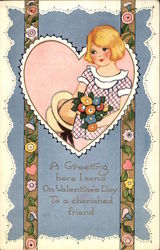 A Valentine Greeting Postcard