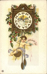 Happy New Year, January 1st Postcard