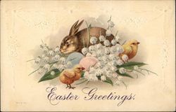 Easter Greetings Postcard