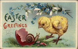 Easter Greetings Postcard