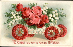 To Greet You for a Bright Birthday Postcard