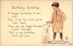 Birthday Greeting Postcard