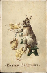 Easter Greetings Postcard