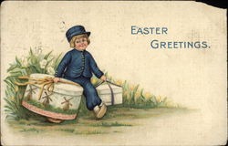 Easter Greetings Postcard