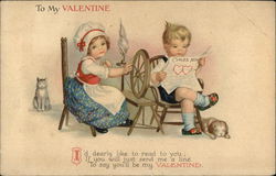 To My Valentine Children Postcard Postcard