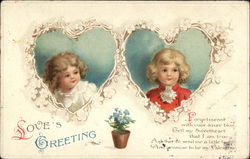 Love's Greeting Children Postcard Postcard