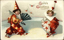 Love's Greeting Children Postcard Postcard