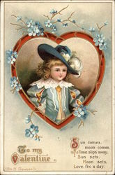 To My Valentine Children Postcard Postcard