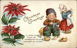 Christmas Greetings Postcard