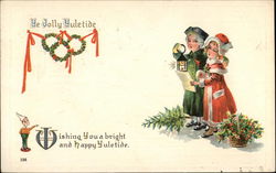 Ye Jolly Yuletide Children Postcard Postcard