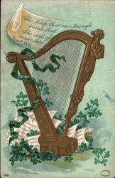 The Harp that Once Through Taras Hall The Soul of Music Shed Postcard