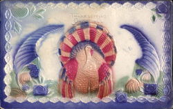 Turkey with Cornucopia Turkeys Postcard Postcard