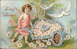 To My Valentine Cupid Postcard Postcard