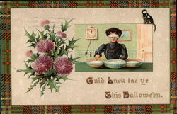 Guid Luck tae ye This Halloween Postcard