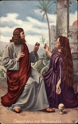 Christ and the Magdalene Religious Postcard Postcard