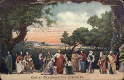 Christ Blessing His Disciples Postcard