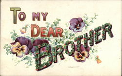 To My Dear Brother To My Dear... Postcard Postcard