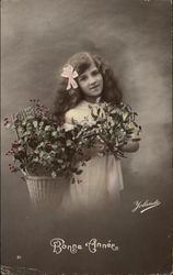 Bonne Annee Children Postcard Postcard