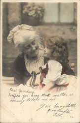 Grandma and Little Girl With Red Hair Women Postcard Postcard