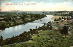 Willamette River Portland, OR Postcard Postcard