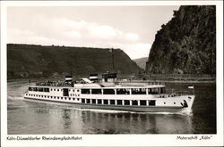 Koln-Dusseldorfer Rheindampfschiffahrt Riverboats Postcard Postcard