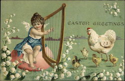 Easter Greetings Postcard