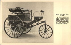 Benz Motor Car - 1888 Cars Postcard Postcard